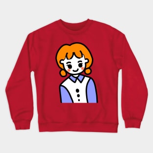 sheep hair girl Crewneck Sweatshirt